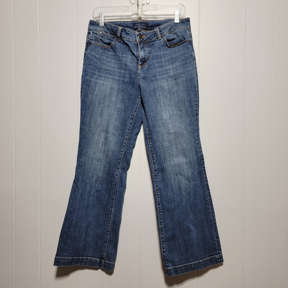Talbots Simply Flattering 5-Pocket Jeans Womens 10P Medium Wash Bootcut Petite